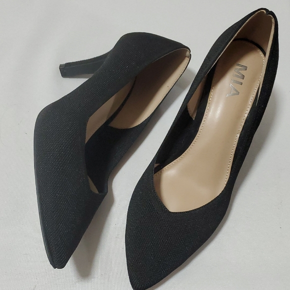MIA Shoes - MIA Classic Black Pointed Heels